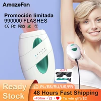 amazefan 990000 flashes laser hair removal ipl photon depilator for women household mini electric depilador