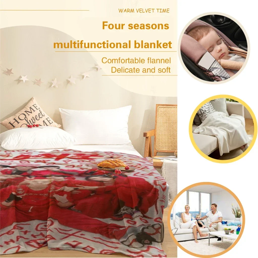 Фланелевый плед SWSX Kpop S-Stray Kids