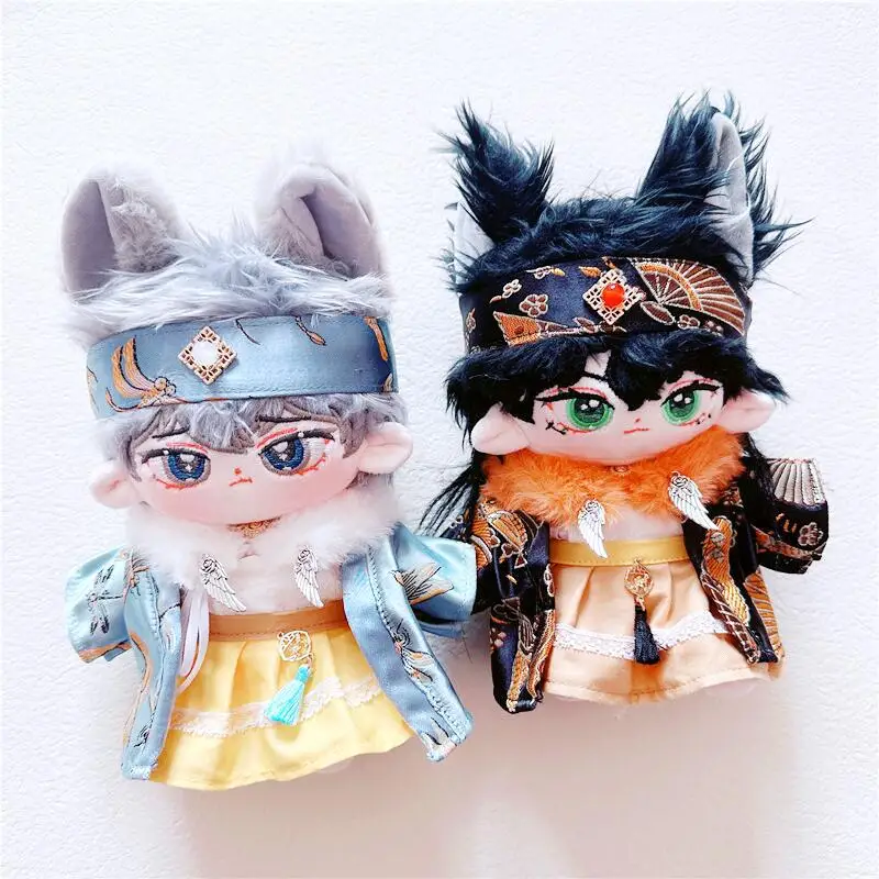 5PCS 1 SET 20CM Star Doll Clothes Ancient Costume Halloween Dress Up Cute Plush Doll Accessories Kpop EXO Idol Doll Gift DIY Toy images - 6