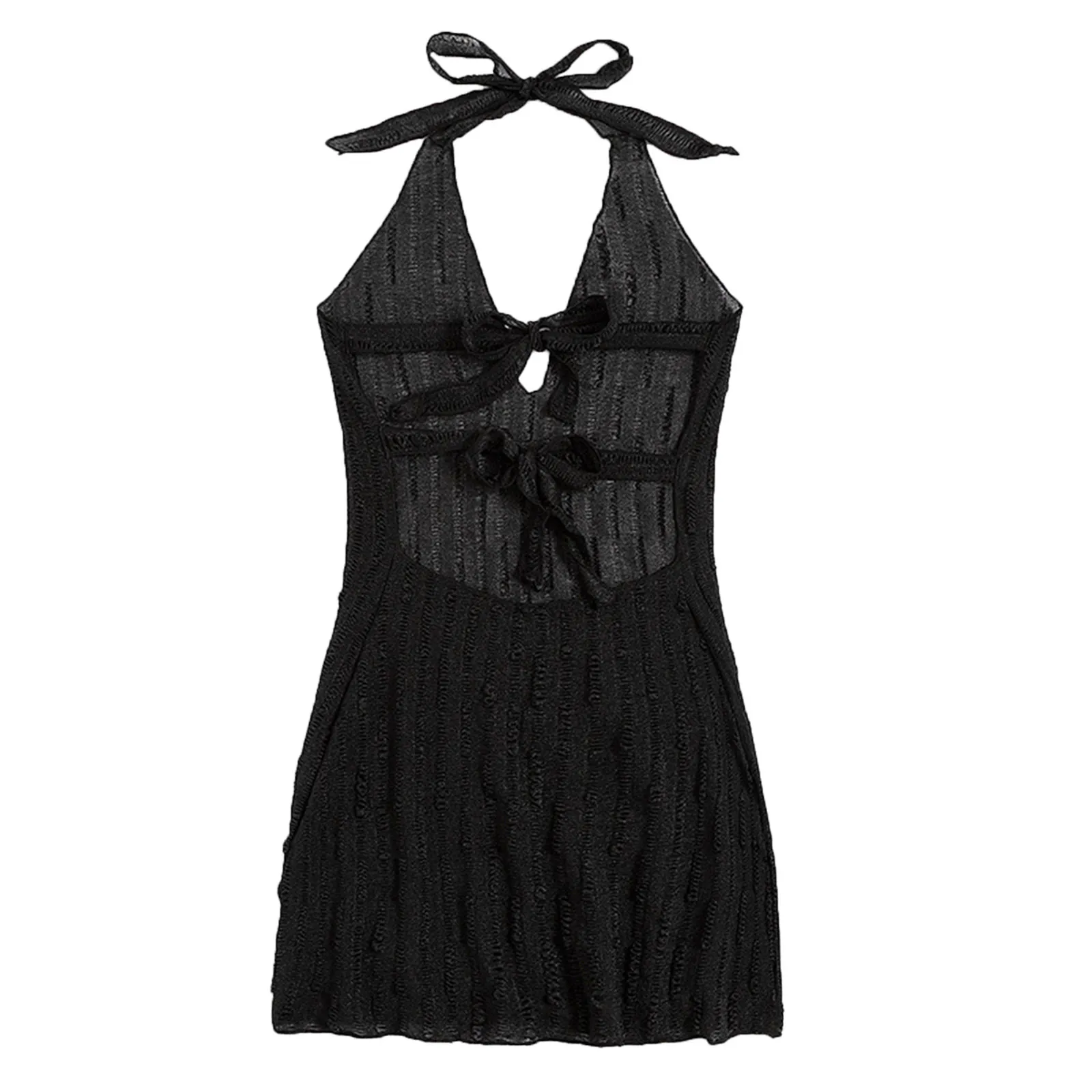 

Coverup Halter Up Lace Women Bikini Beach Cover Swimsuit Summer Strap Suit Dress Bathing Crochet Swimwears