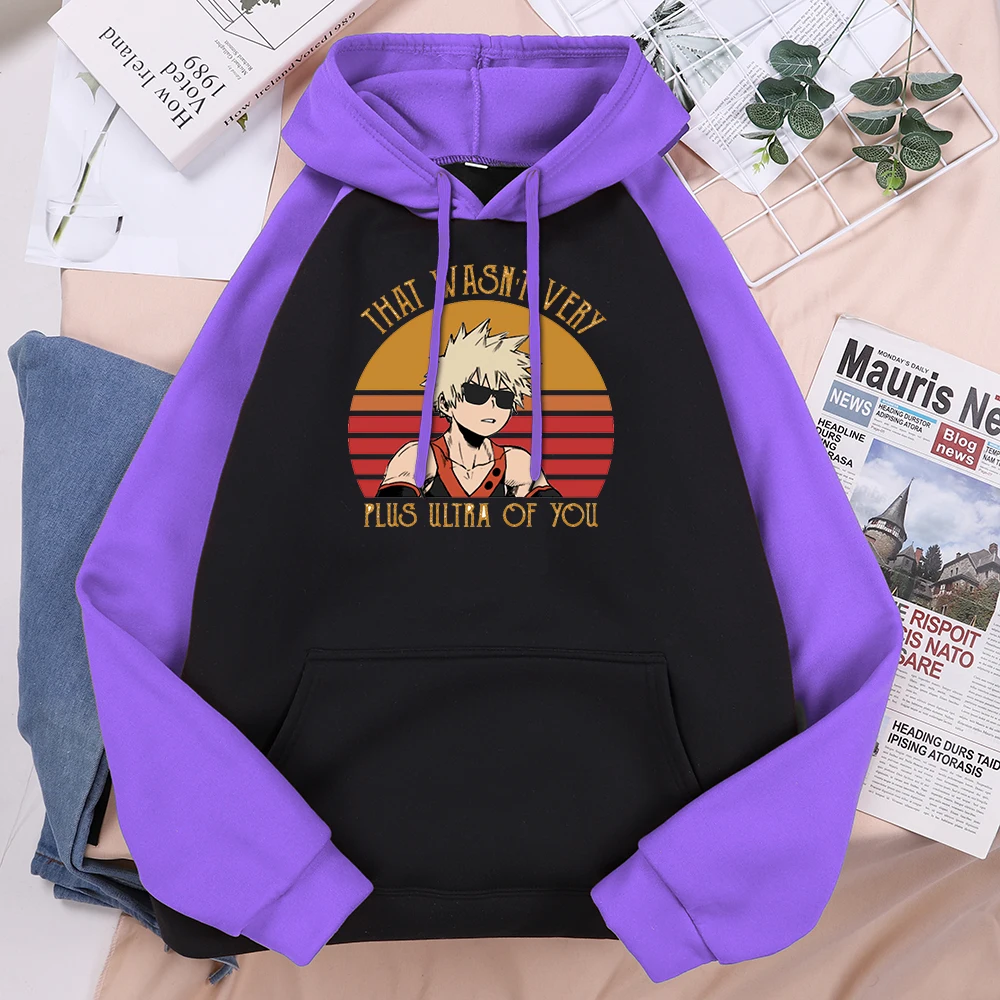 

That wasn't Very Plus Ultra Of You Womens Hoody Fashion Pullovers Casual Pocket Streetwear Autumn Winter Warm Clothing Women