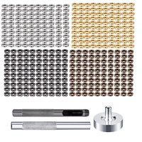 412mm 100pcs eyelets and eyelet punch die tool set silver green bronze golden black nickel for leathercaft clothing shoe belt