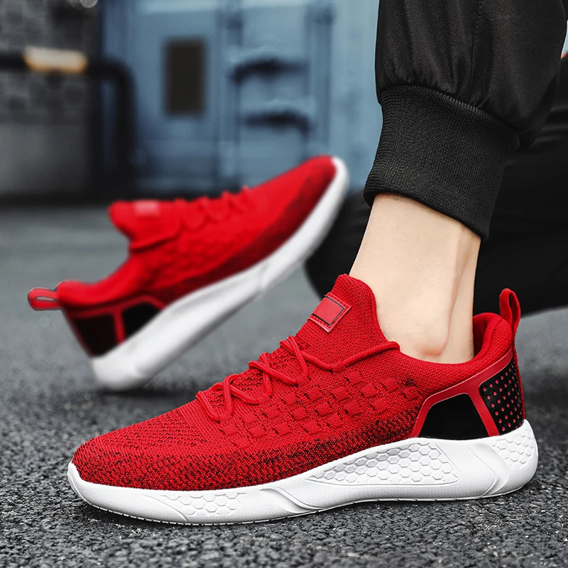 2023 New Men Running Shoes Jogging Mesh Breathable Unisex Sport Shoes Male Light Sneakers Comfortable Walking Shoes Men Sneakers
