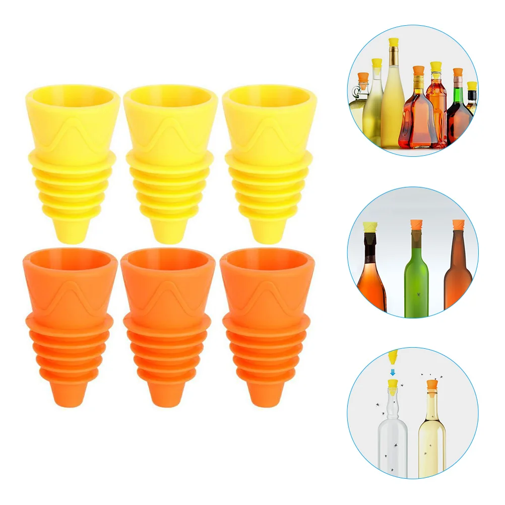 

6 Pcs House House Fly Traps Indoorss Kitchen Washable DIY Silica Gel Supply Fruit Catching Tool House