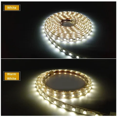 Светодиодная лента LeiiGeeGo SMD5050 220V  теплый/холодный белый, красный, синий, зеленый
