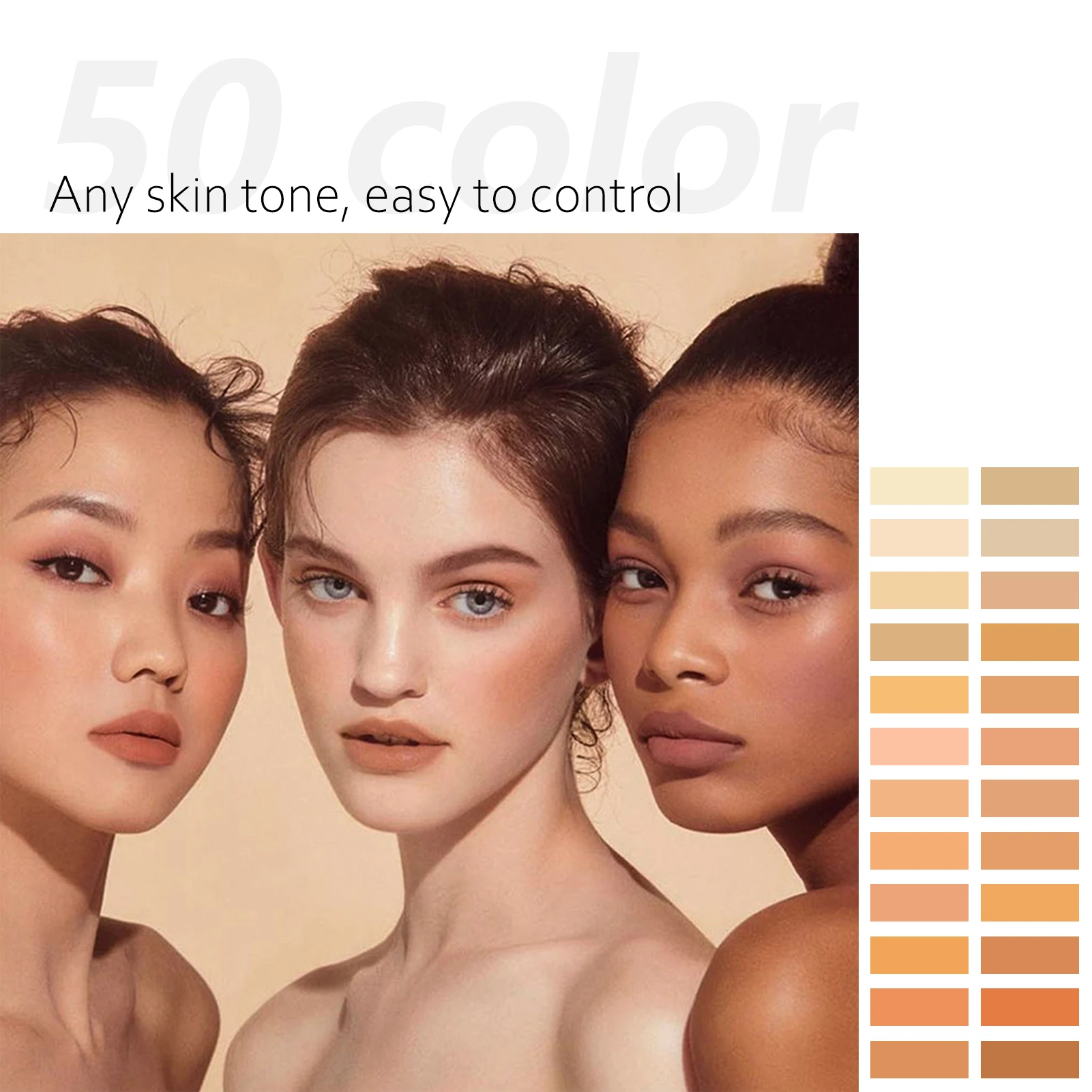 50 Shades Intense Concealer Palette Makeup Artist Covers Spots & Acne Marks Face Brightening Dark Circle Covering Makeup Kit