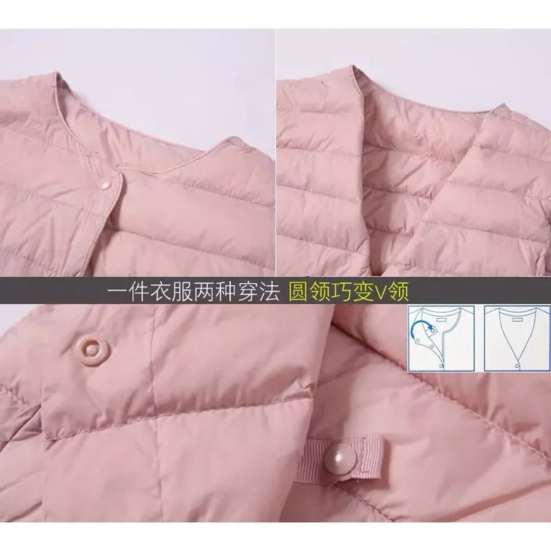 New2022 And Autumn Women Ultralight Thin Down Jacket White Duck Down Jackets Warm Winter Coat Parka Female Portable Outwear