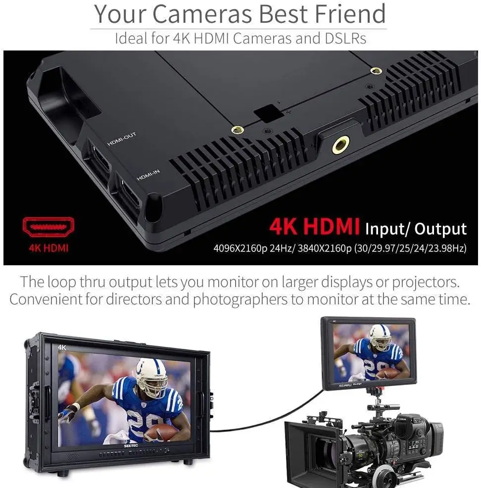 7-дюймовый монитор для камеры FEELWORLD FW279, яркость 2200 нит, 4K HDMI, гистограмма формы сигнала для кинематографистов и съемок на открытом воздухе. (art.: 3920dcbd4db72) - 3920dcbd4db72