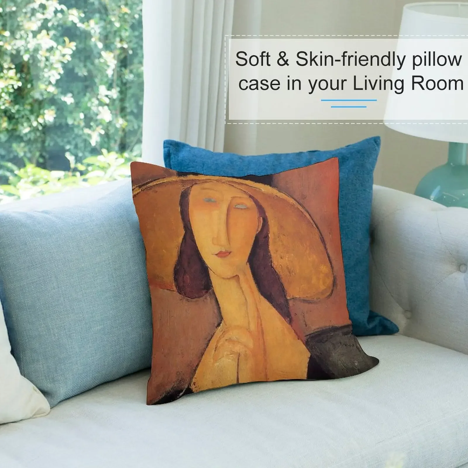 Винтажная подушка Amedeo Modigliani-женщина со шляпой c1920 художественная декоративная