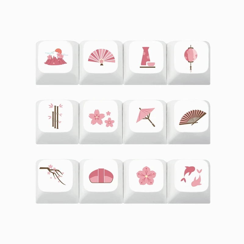 

12 шт., колпачки для механической клавиатуры CherryMX Switch SK61 TKL87 108