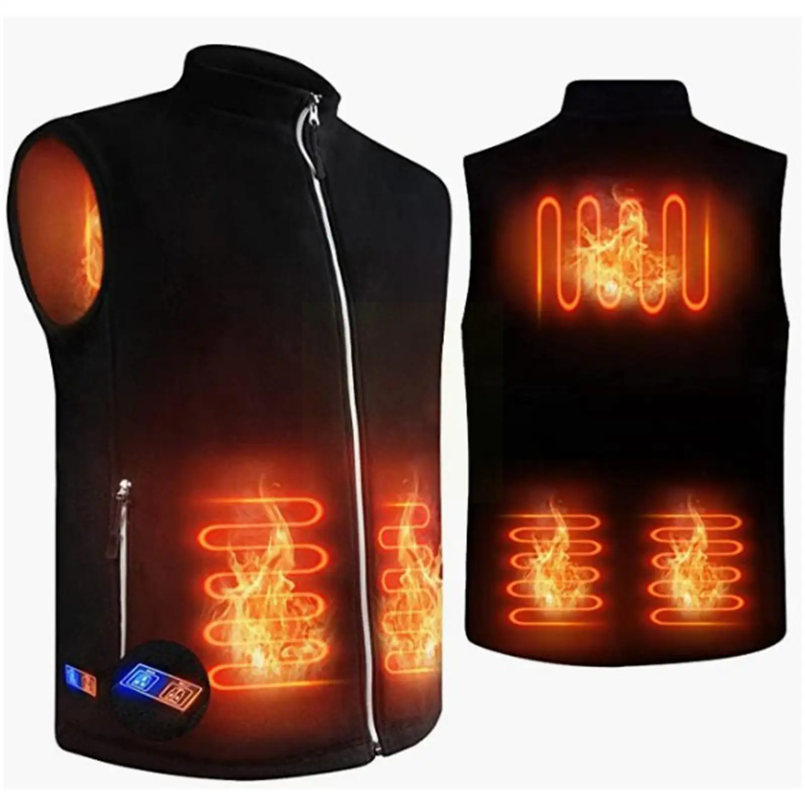 

Heating Vest Men/Women USB Heated Vest Smart Control Jacket Jacket Temperature Warm Heating Casual Thermal Clothes S9M3
