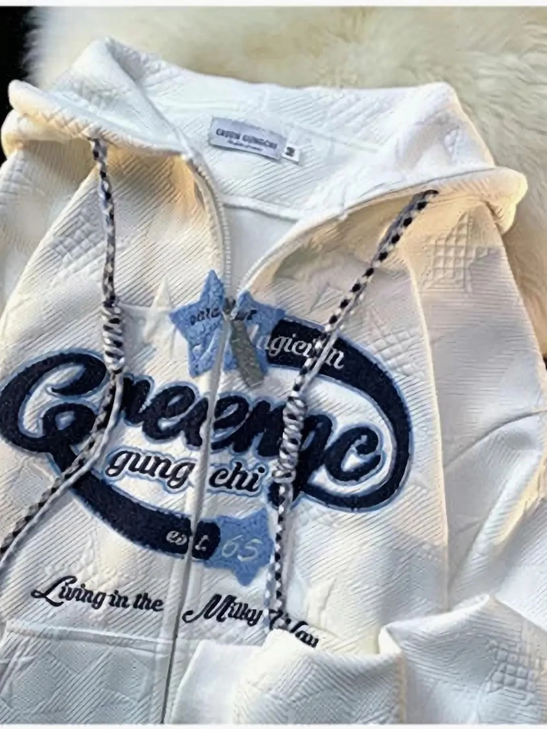 Женские толстовки с вышивкой Y2k уличная одежда сезон весна-осень вязаные куртки