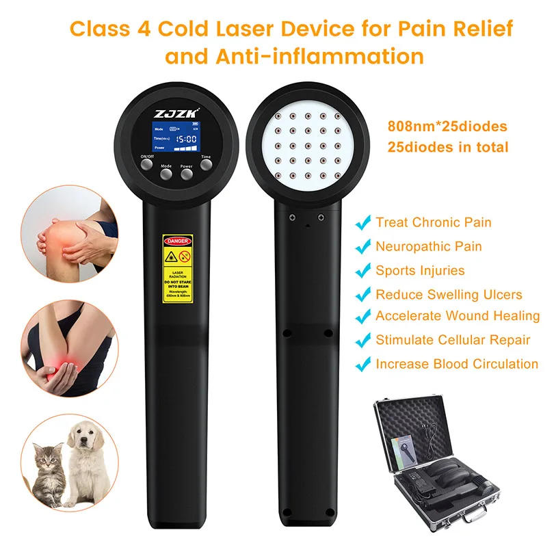Инфракрасное лазерное терапевтическое устройство для снятия боли в ногах 3 Вт 808