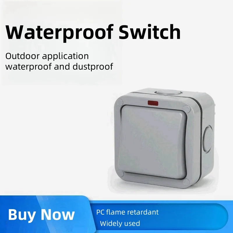 Наружный водонепроницаемый переключатель защита от дождя брызгозащищенный