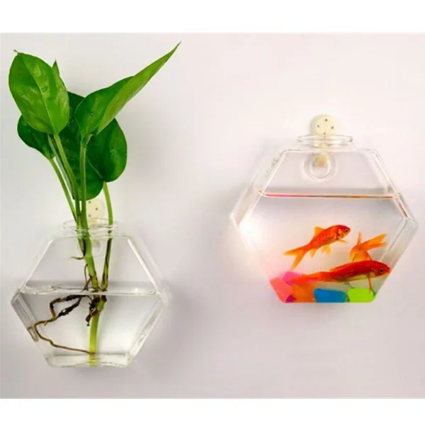 Настенный декор, новинка, модный мини домашний художественный Настенный декор, прозрачная стеклянная настенная ваза, растительный цветок, гидропонная ваза, украшение для дома