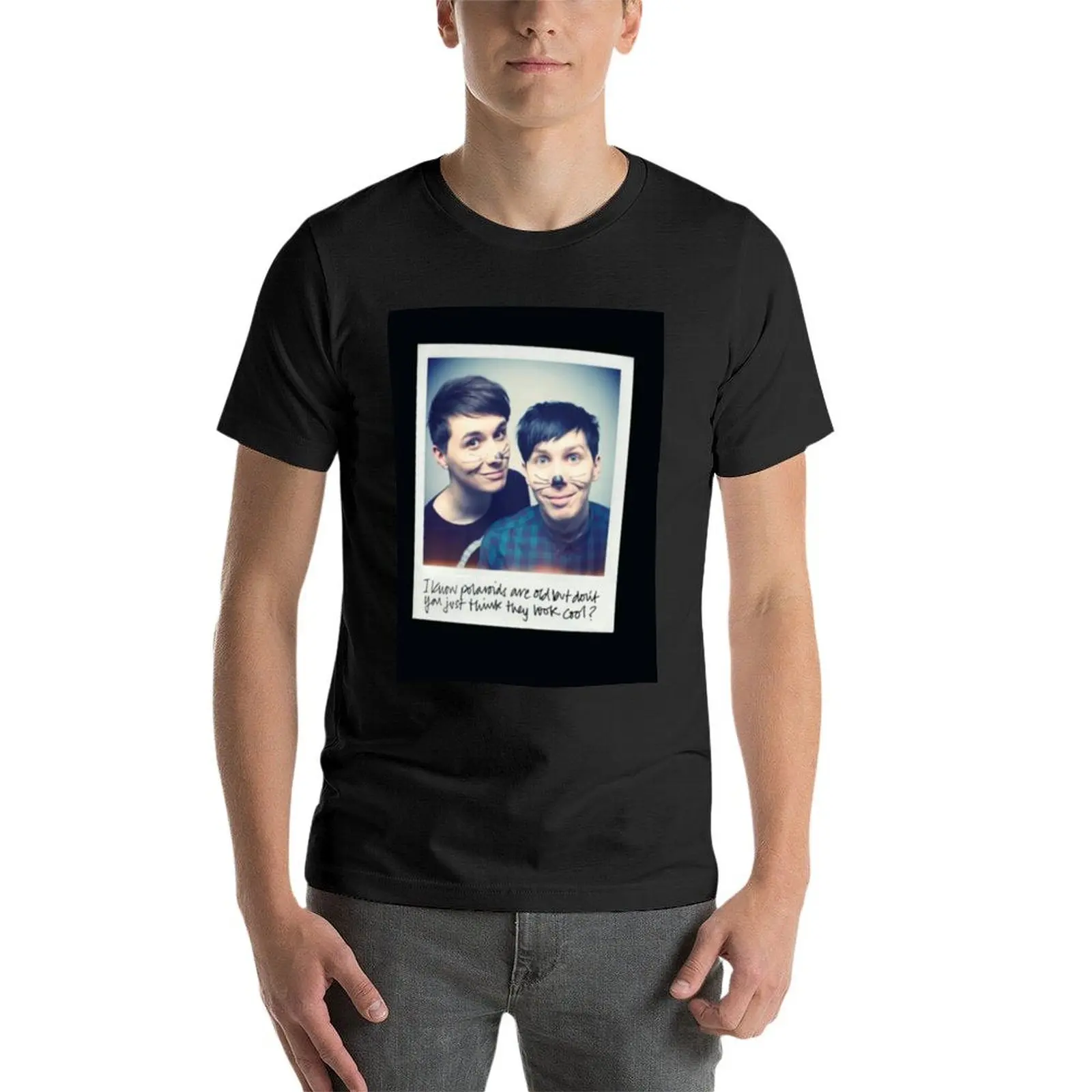 Футболка Дэн и Фил потрясающая одежда Мужская хлопковая футболка