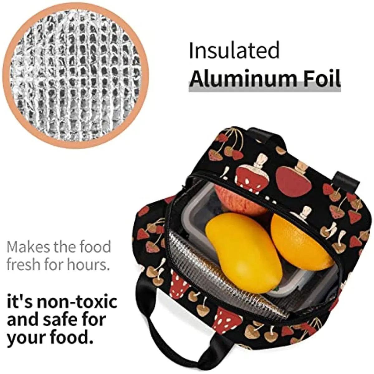 Рисунок 6 - Изолированный Ланч-бокс с принтом красных грибов