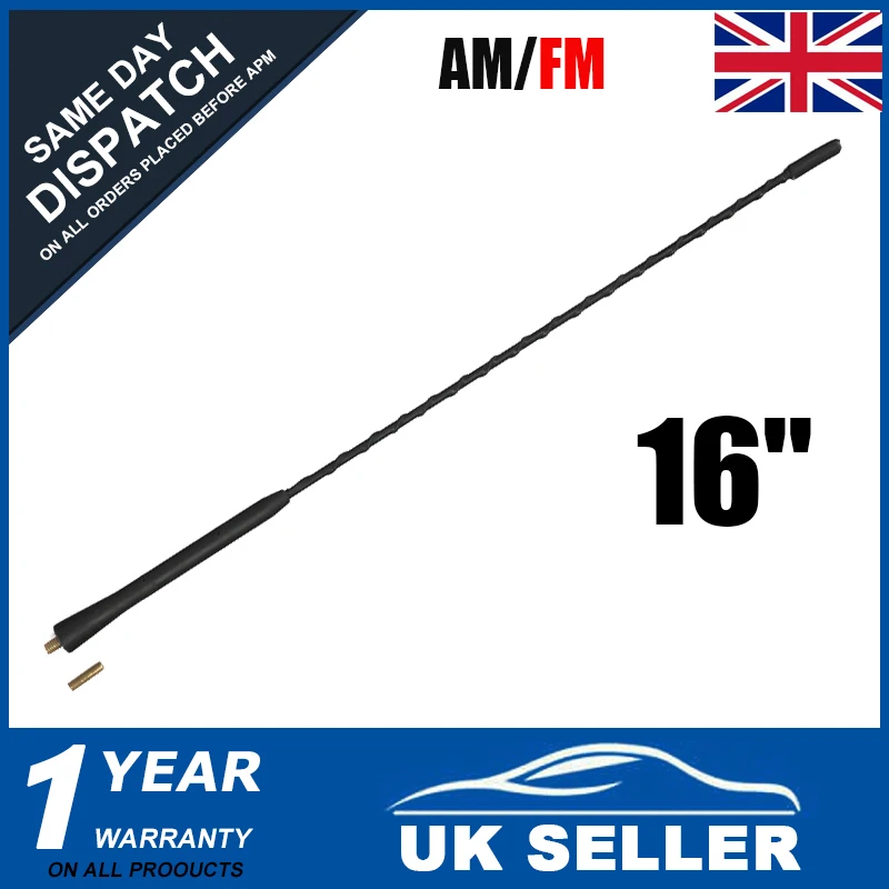 

16" Car Radio Antenna Universal Car Auto Radios FM/AM Antenna Car Mast Whip for BMW for Toyota Corolla for Volkswagen
