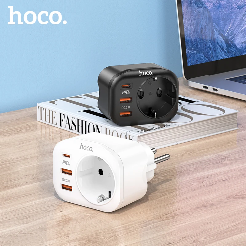 Зарядное устройство HOCO с 2 USB-портами и поддержкой быстрой зарядки, 20 Вт