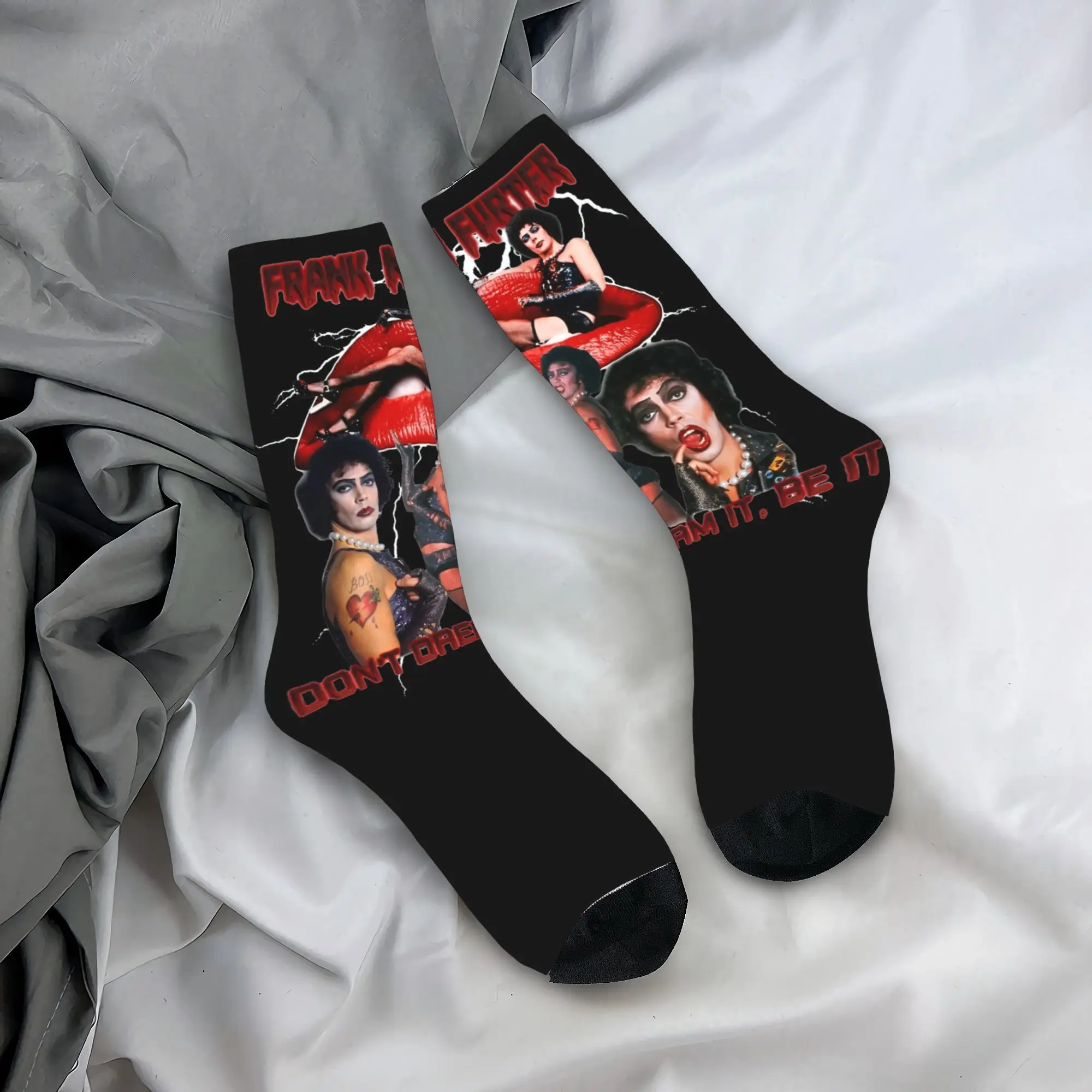 Мужские и женские носки с принтом Frank N Furter Rockys уютные спортивные средней длины