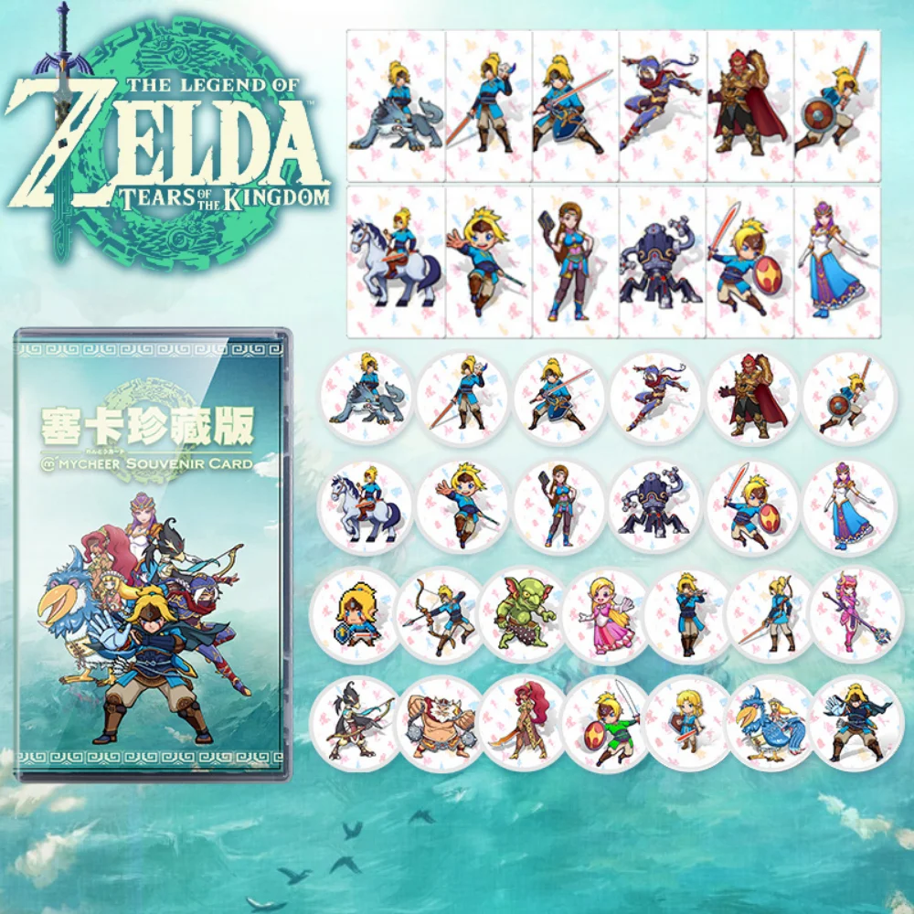 

The Legend of Zelda Amiibo Card Tears of The Kingdom Breath of The Wild Master Sword Switch NFC Linkage GameChip Collection Card