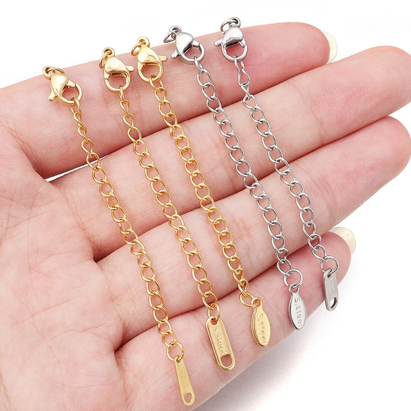 Цепочка-удлинитель для браслета из нержавеющей стали 10 шт./лот 7 см |