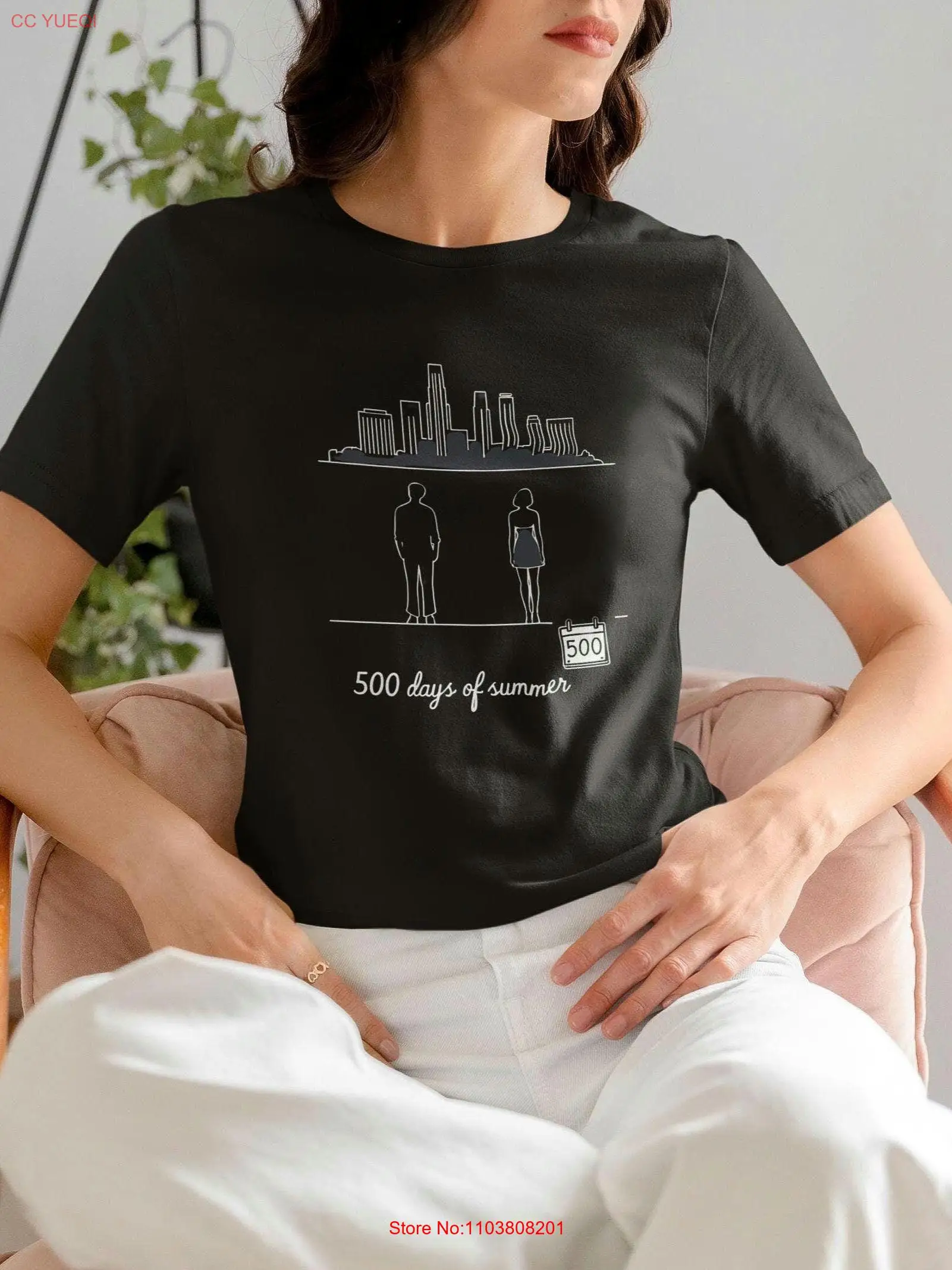 Летняя футболка 500 дней повседневная для любителей кино модная удобная одежда с