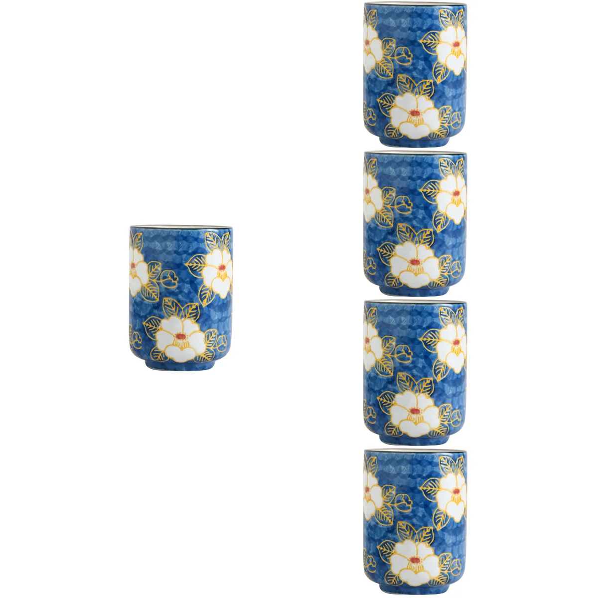 

5pcs Japanese Style Tea Cup Multi-function Teacup Household Teaware Office Supply