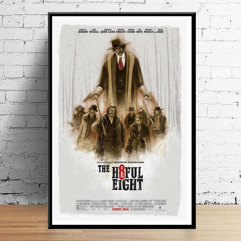 

the Hateful Eight Classic Movie Quentin Tarantino Canvas Painting posters and prints Abstract Decorative Home Decor Obrazy