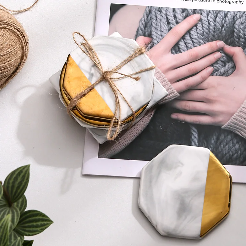 

Nordic Ceramics Bowl Mat Coaster Waterproof Pad Coffee Table Decor Dining Table Decor Kitchen Accessories Placemats for Table