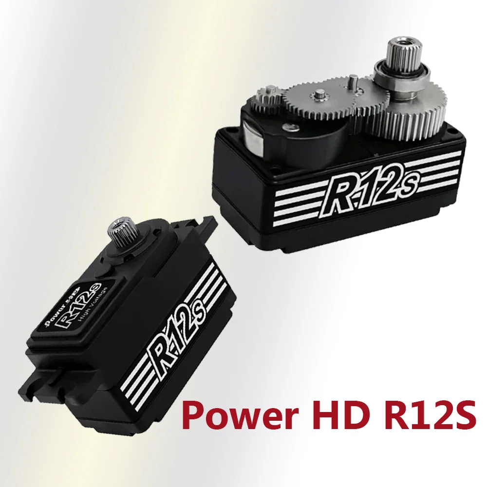 Power HD R12 R12S 12 кг высокоточный бесщеточный сервопривод Matel Gear 6 0 ~ 8 4 В для
