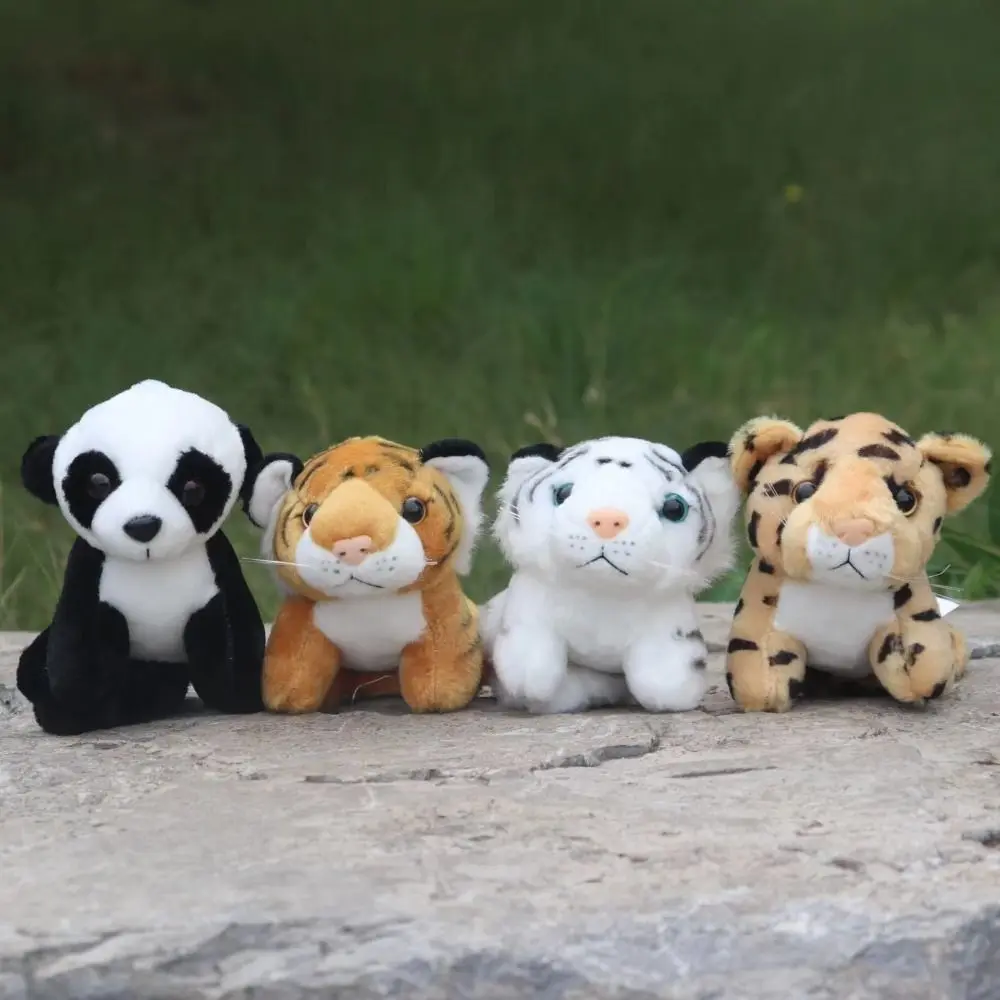 Зажим на ткани магнитное плечо плюшевая искусственная кукла стоячий тигр