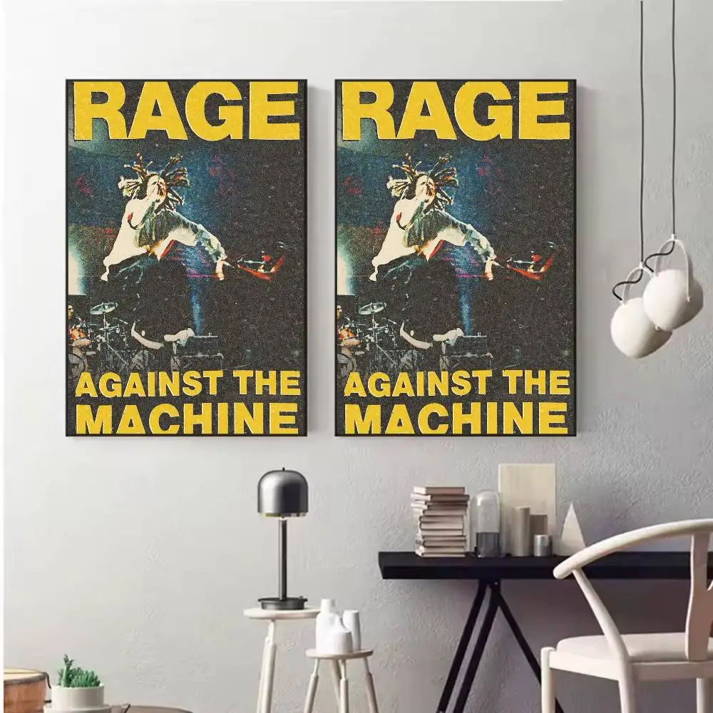 Фото Постер группы Rock Band R-Rage Against the M-Machine, HD, самоклеящийся, водонепроницаемый, настенный декор, идеально подходит для дома, офиса, общежития, в качестве подарка №4