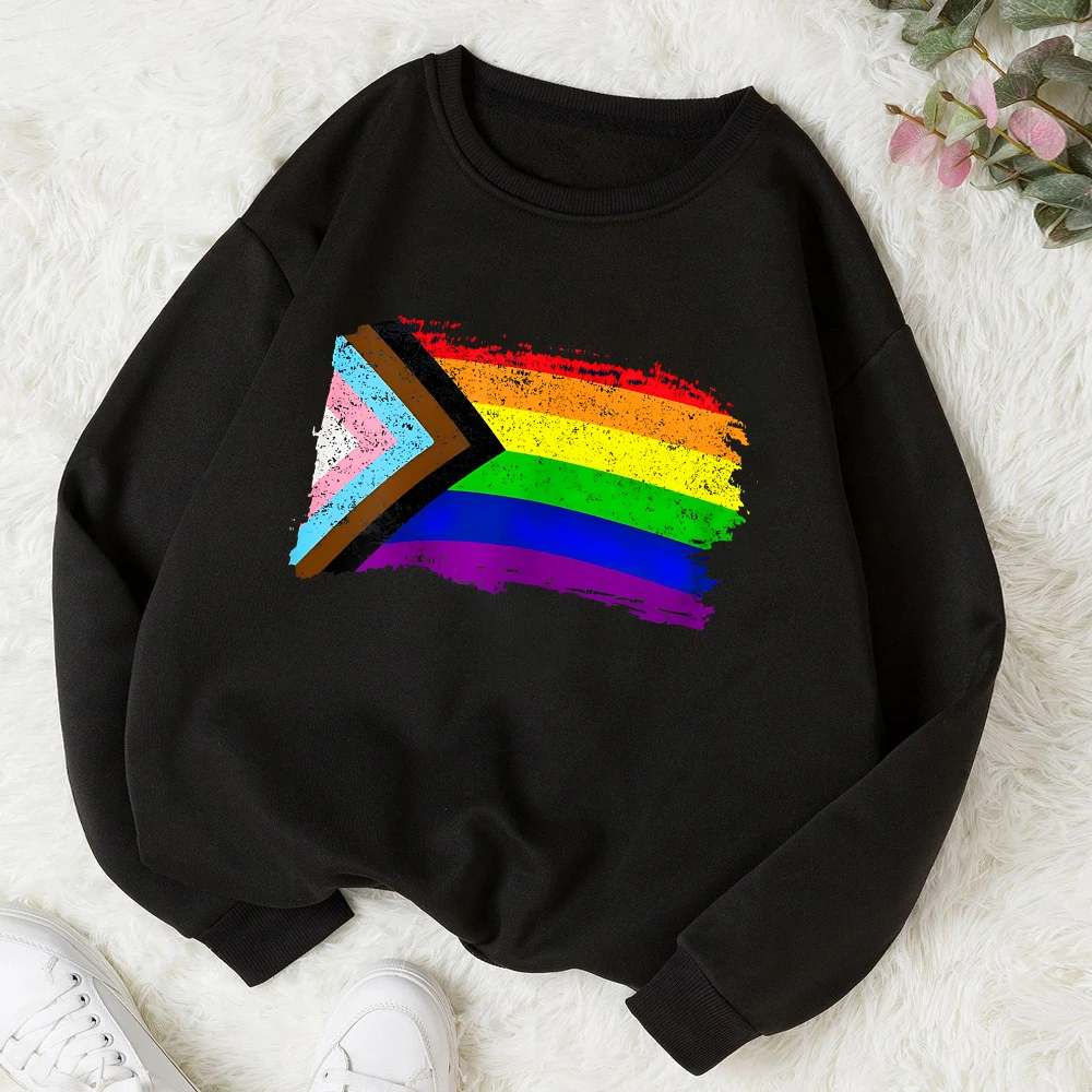 

2023 Женская одежда с радужным принтом, модные худи в оригинальном стиле на осень и зиму