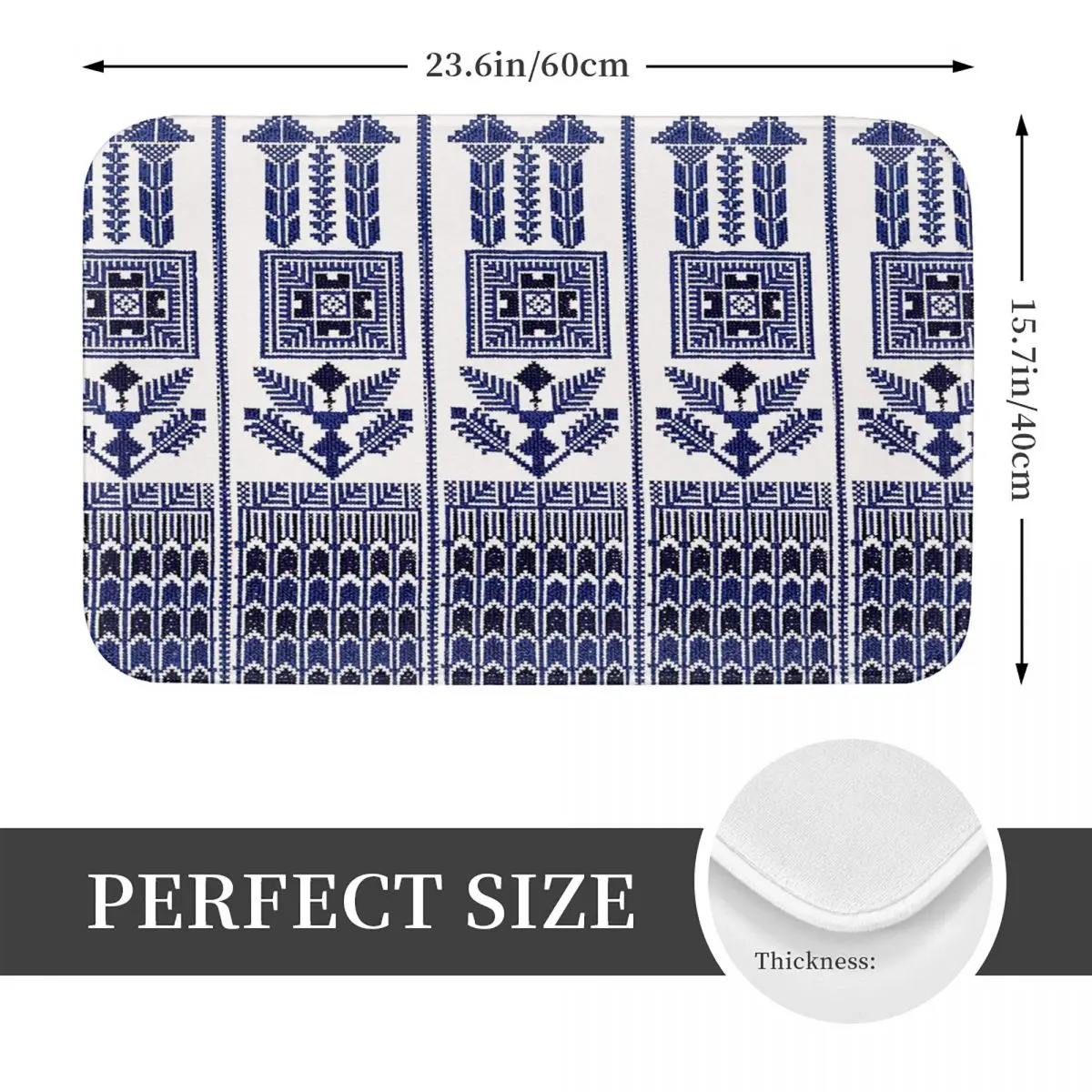 Палестинская вышивка Tatreez 40x60 см ковер полиэстеровые напольные коврики