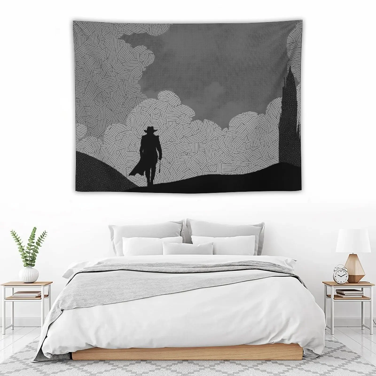 Темная Башня: гобелен Gunslinger декор японской комнаты с изображением гриба