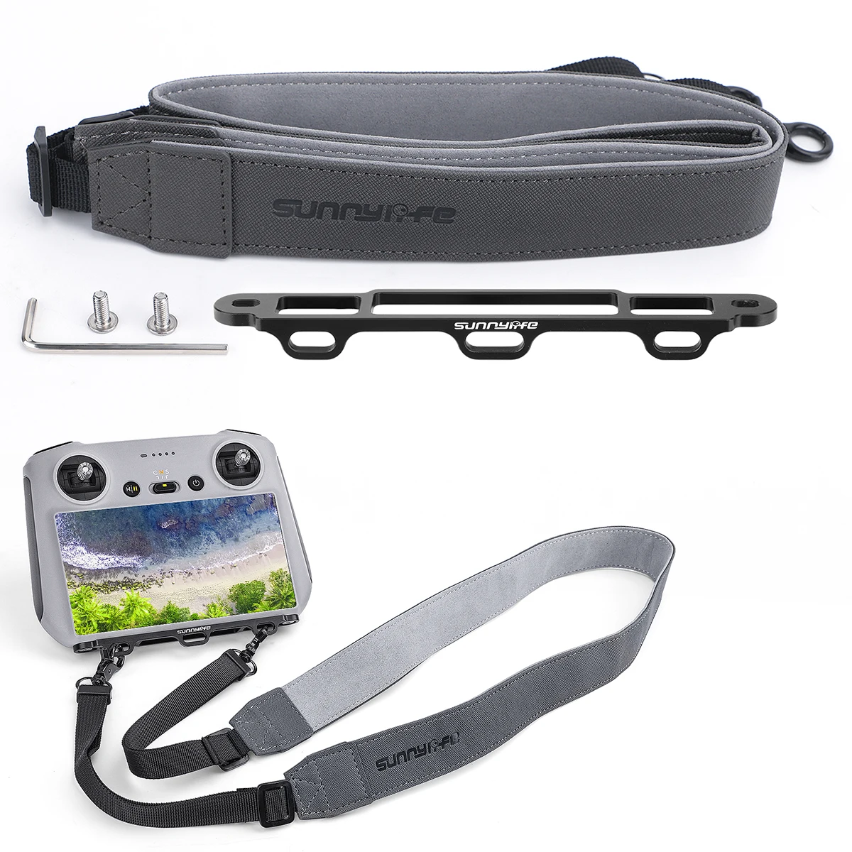 

Пульт дистанционного управления шейный ремень Регулируемый Дрон Радиоуправляемый фотоаппарат без рук из искусственной кожи наплечный рем...