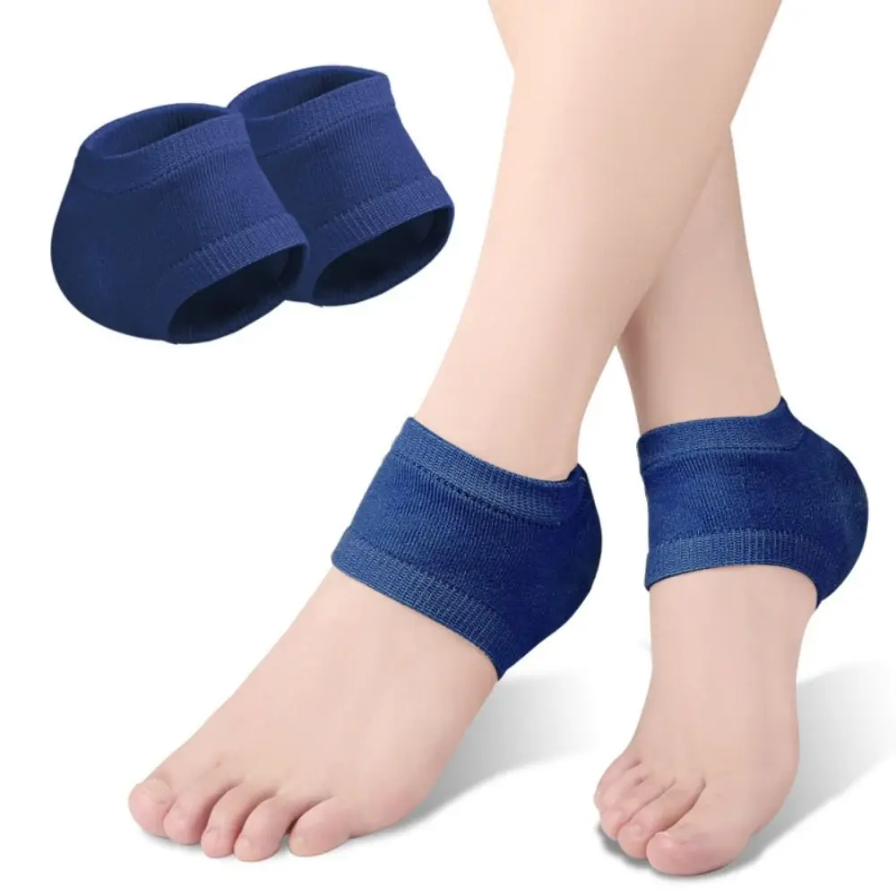

1Pairs Gel Heel Protector Sleeve Silicone Heel Pads Cups Plantar Fasciitis Support Feet Care Skin Repair Cushion Half-yard Socks