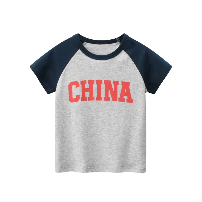 Детская футболка для мальчиков топы одежда девочек детская хлопковые летние