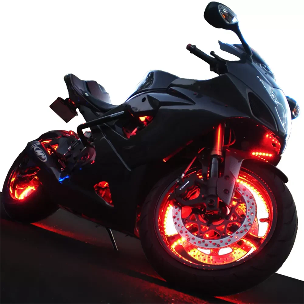 

Power Wheel Refit Supply Locomotive Motorcycle Colored Lights LED Non-Air Nozzle Lamp DC12V 6W