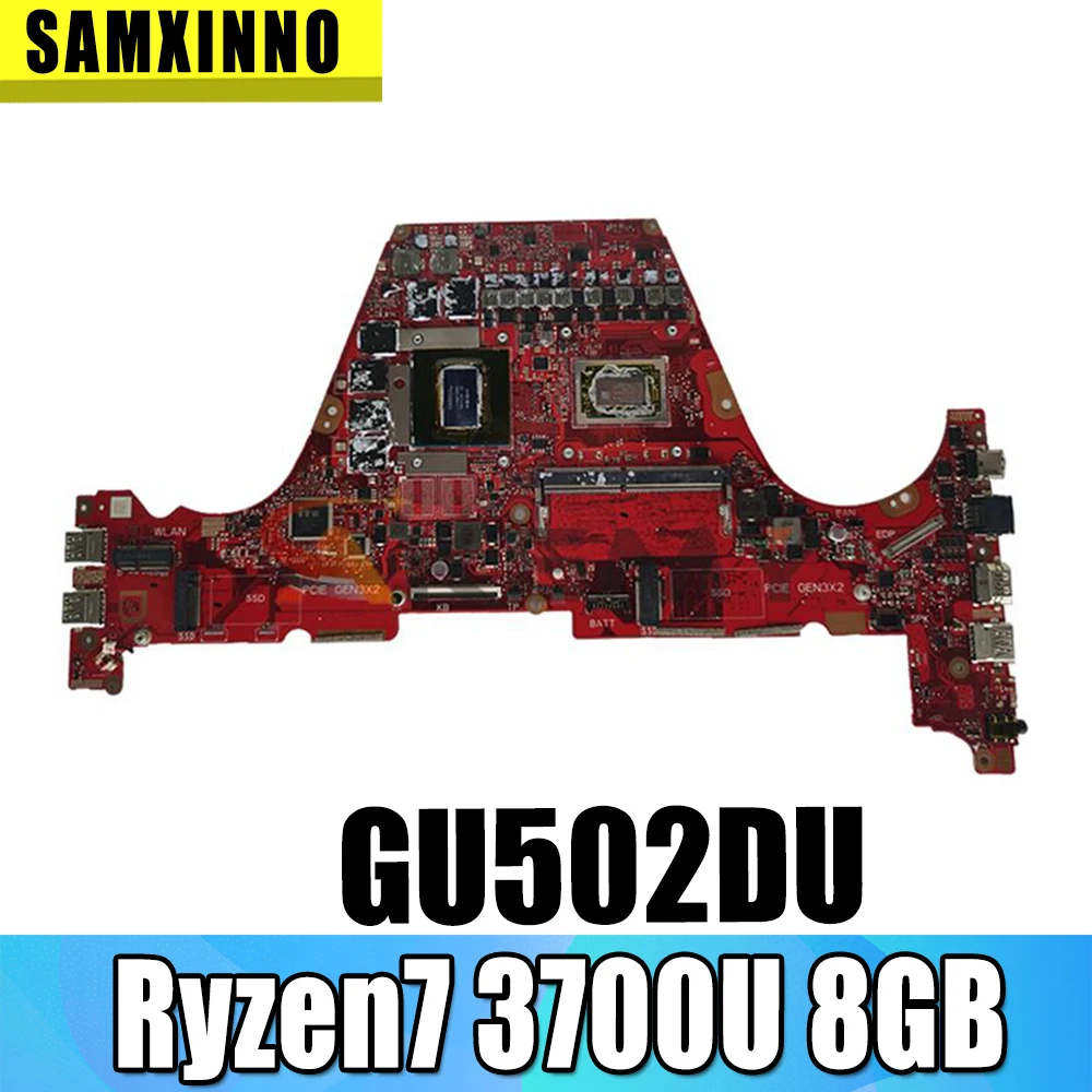 

60NR0210-MB1410 For ASUS GU502D GU502DU Laptop Motnerhbaord REV.2.0 Mainboard W/ Ryzen7 3700U 8GB N18E-G0-A1 100% Tested Working