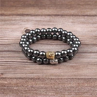 lanli 8mm natural jewelry hematite buddha head lovers suitable for hand string fashion accessories and amulets