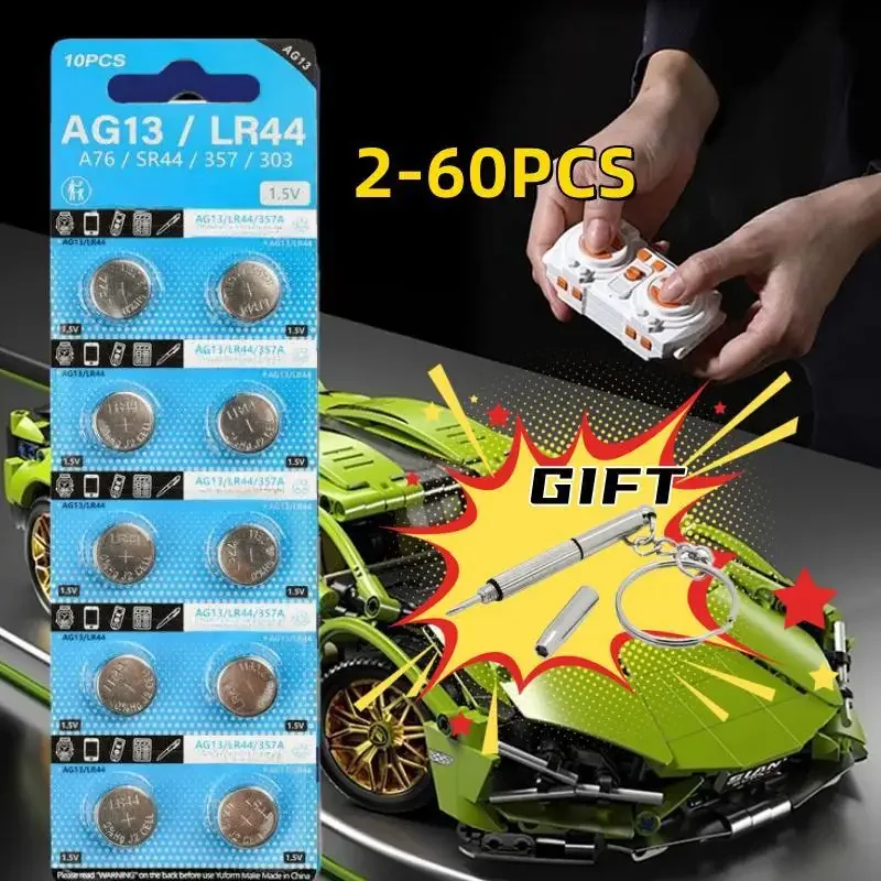 Новинка щелочная батарея AG13 LR44 A76 357 357A LR1154 SR1154 SR44 1 55 в для фотоэлементов