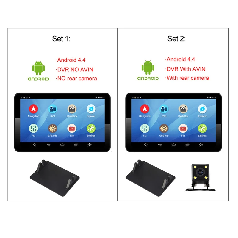 Женский 7-дюймовый емкостный экран видеорегистратор для грузовика Android