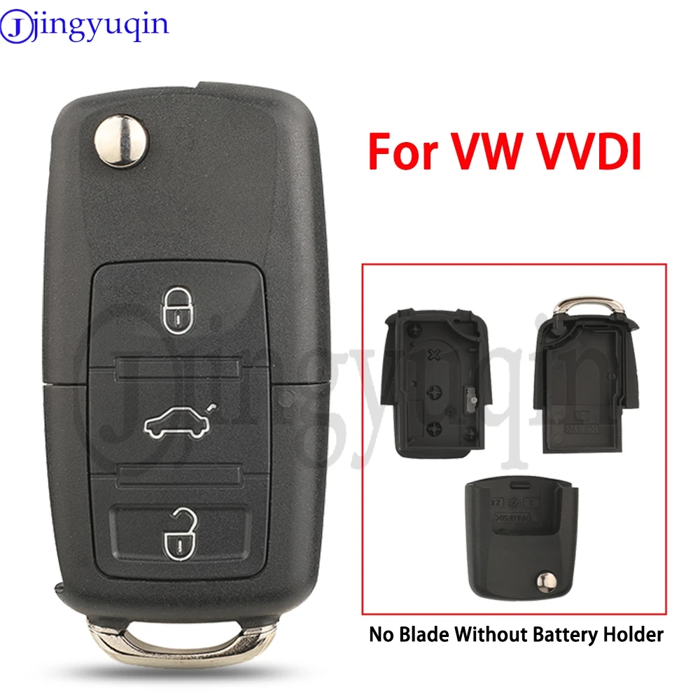 

Корпус Для 3-кнопочного Автомобильного Ключа Jingyuqin Для VW VVDI XKB501EN, Материал ABS, Без Лезвия И Держателя Батареи