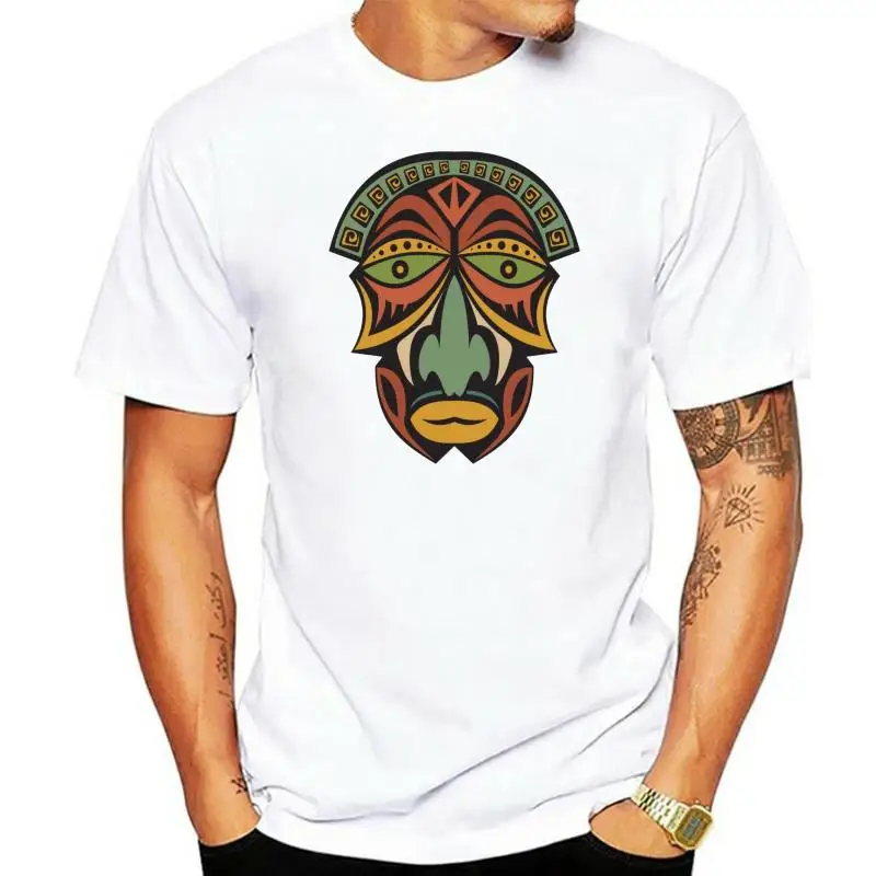 

Tribal Tiki Mask Hawaiian MenS Tee -Image By More Size And Colors Tee Shirt