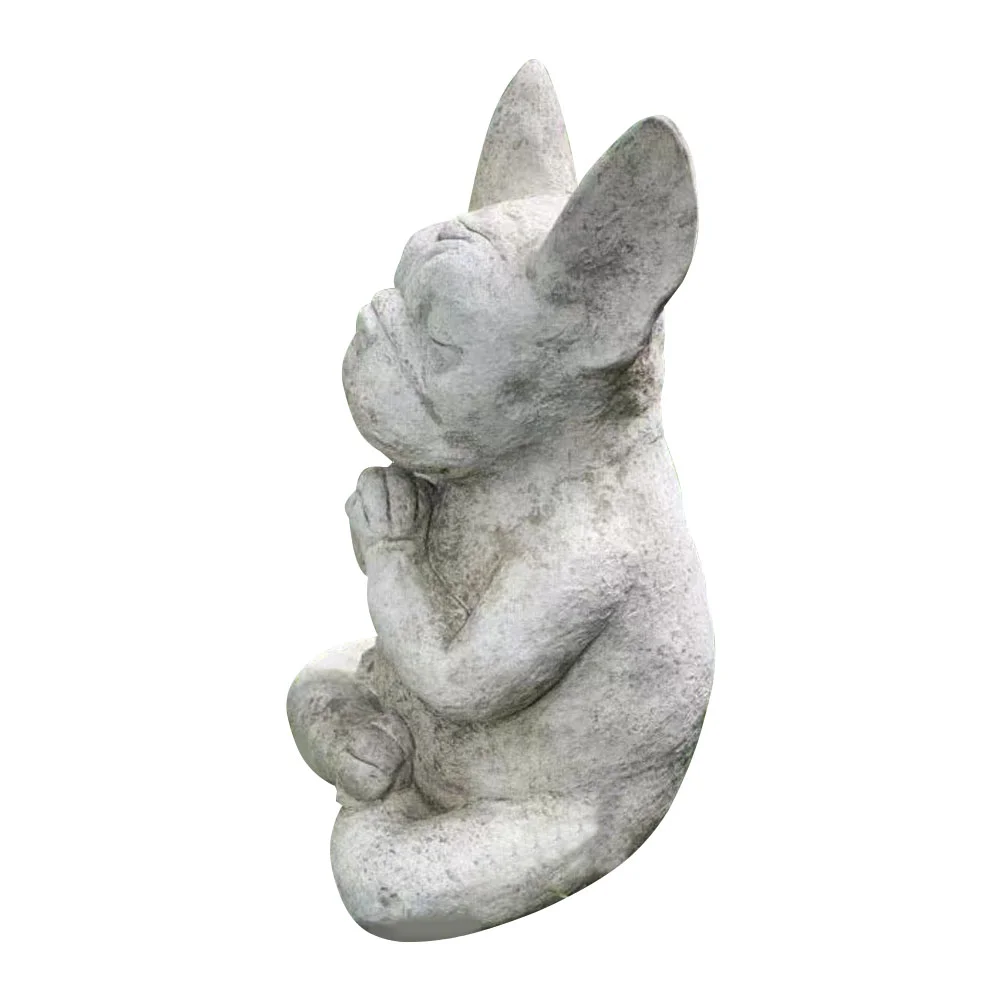 

Dog Statue Garden Yoga Meditation Sculpture Meditating Outdoor Decor Resin Figurine Statues Animal Zen Figurines Yard Decoration