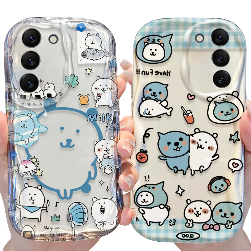 Чехол Kawaii Qoos Joke Bear для Samsung Galaxy S26 S25 S24 Plus S23 Ultra S22 S21 S20 FE A73 A71 4G A57 A56 A55 A54 A53 5G (art.: 3920db0d31f52) - 3920db0d31f52