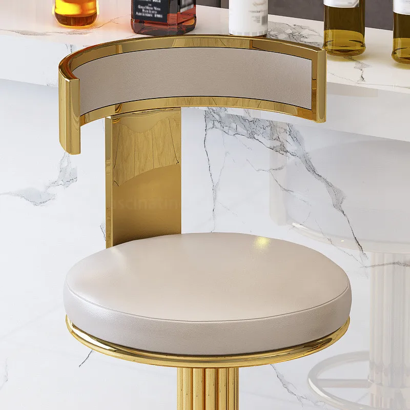 Nordic Light Роскошный домашний барный стул со спинкой регулируемый по высоте