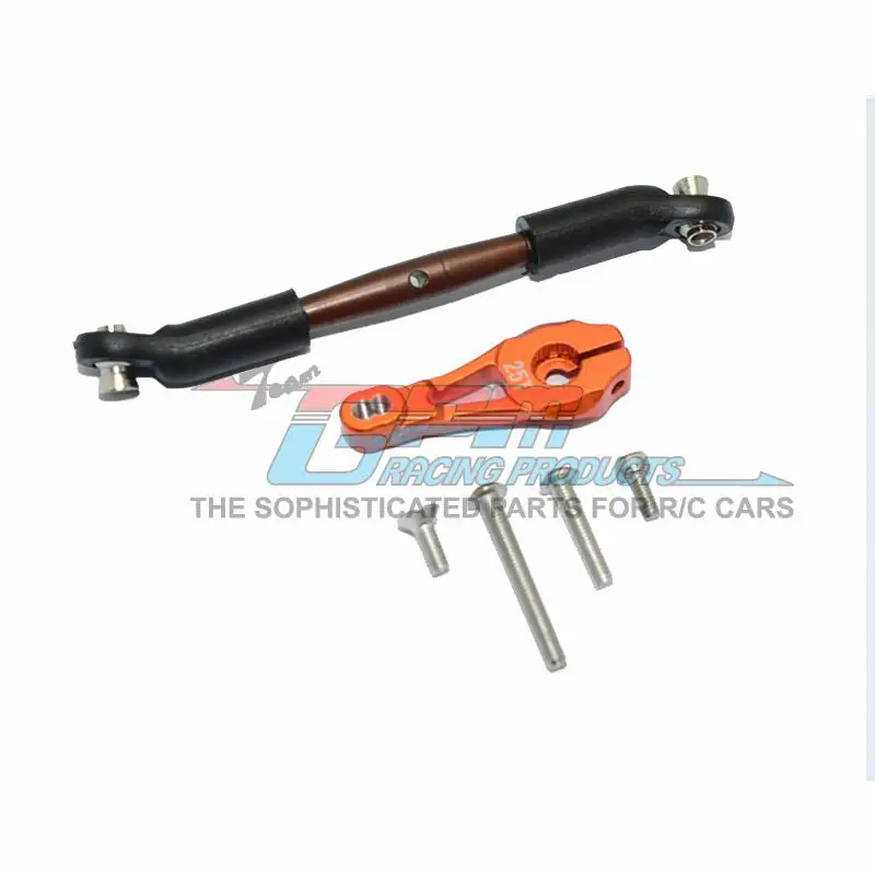 

GPM RC Car Parts 25T Metal servo arm + push rod Connecting rod 1/10 Crawler Model Cars for Defender Bronco G500 G63